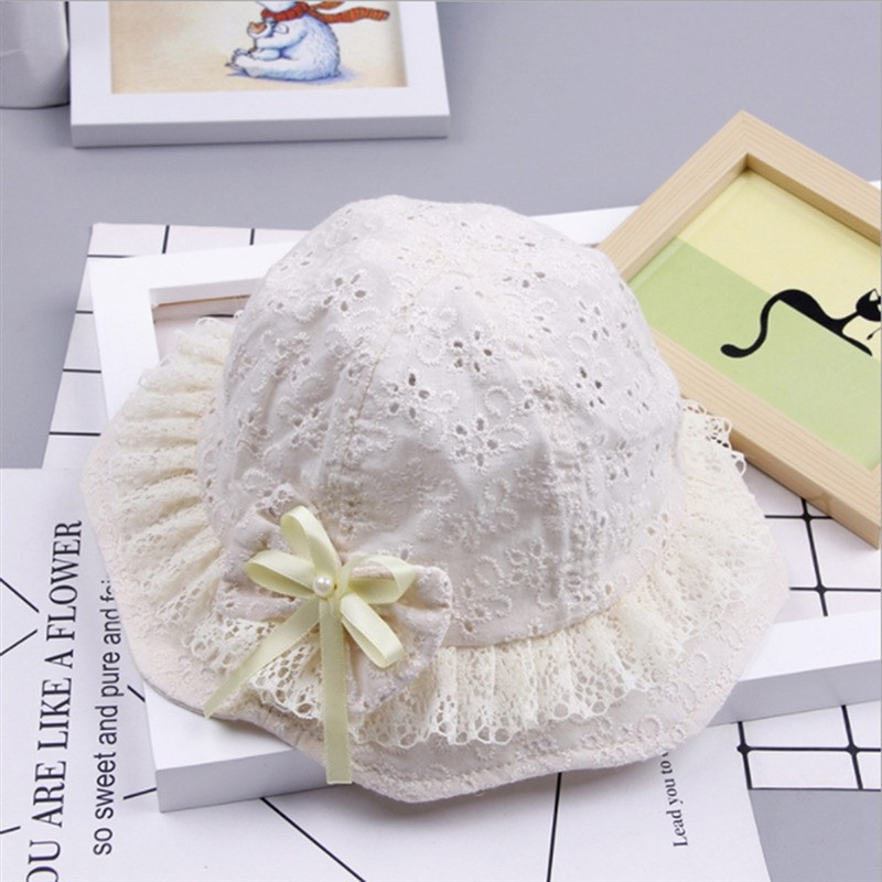 Miela nėriniuota, kvėpuojanti kūdikių kepurė nuo saulės Vasarinė kepurė su lanku, baseino kepurė Miela mergaičių kepurė nuo saulės skėčiai kūdikiams Kepuraitės vaikams Vaikiška kepurė