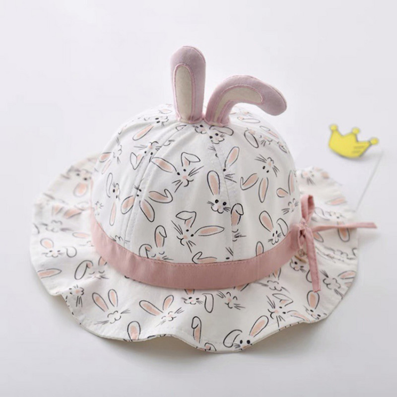 Šešir za dojenčad Ljetni šešir za sunce Djevojčica Prozračni šešir s velikim obodom Ribarski šešir Šešir za sunčanje Šešir za sunčanje Crtani zec