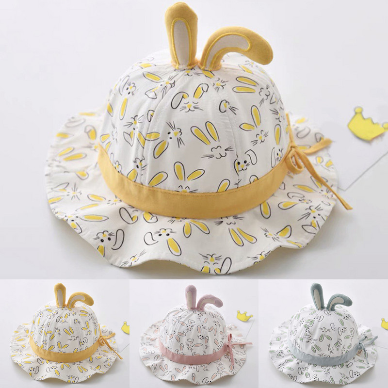 Šešir za dojenčad Ljetni šešir za sunce Djevojčica Prozračni šešir s velikim obodom Ribarski šešir Šešir za sunčanje Šešir za sunčanje Crtani zec