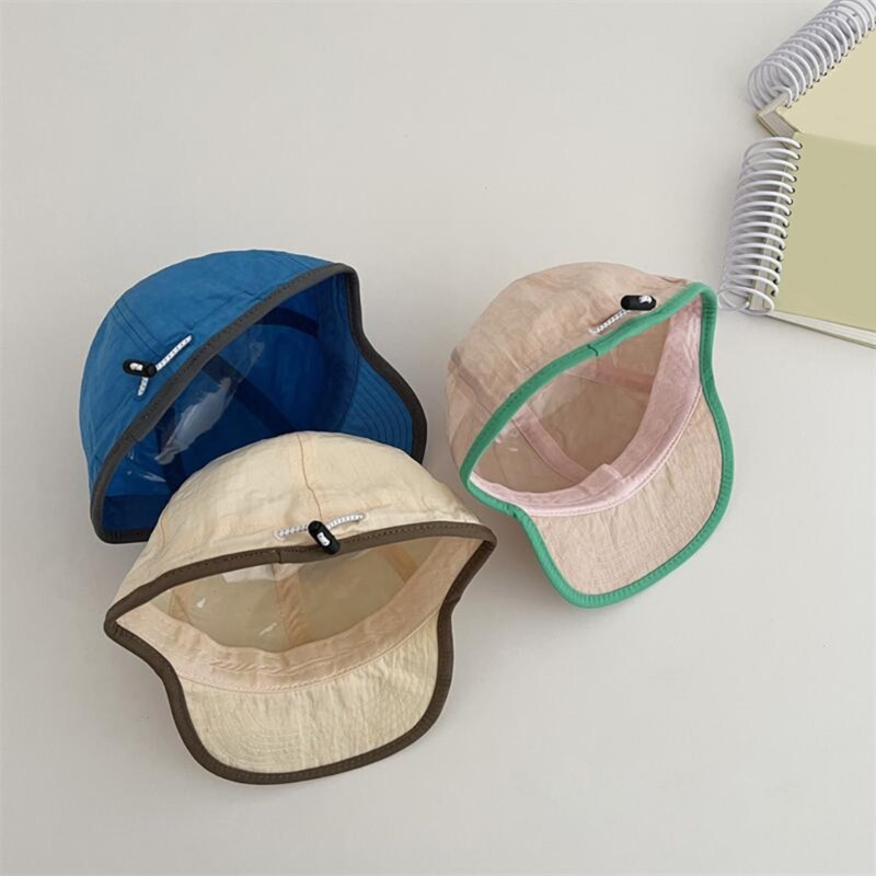 Prozračna dječja kapa za ljetnu kapu za plažu, koja se brzo suši i štiti od sunca, s mekim obodom, tanki šešir za pecanje, šešir za bebe