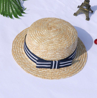 Лято Родител-дете Жени Бебе Деца Момиче Плажни панделка Слама Плоски Деца Мъж в жълтата шапка Костюм Детски снежни шапки и ръкавици Момчета