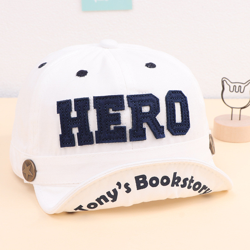 Dječja ljetna kapa s mekim obodom, bejzbol šešir s slovima za dječake, djevojčice, podesive kape za sunčanje