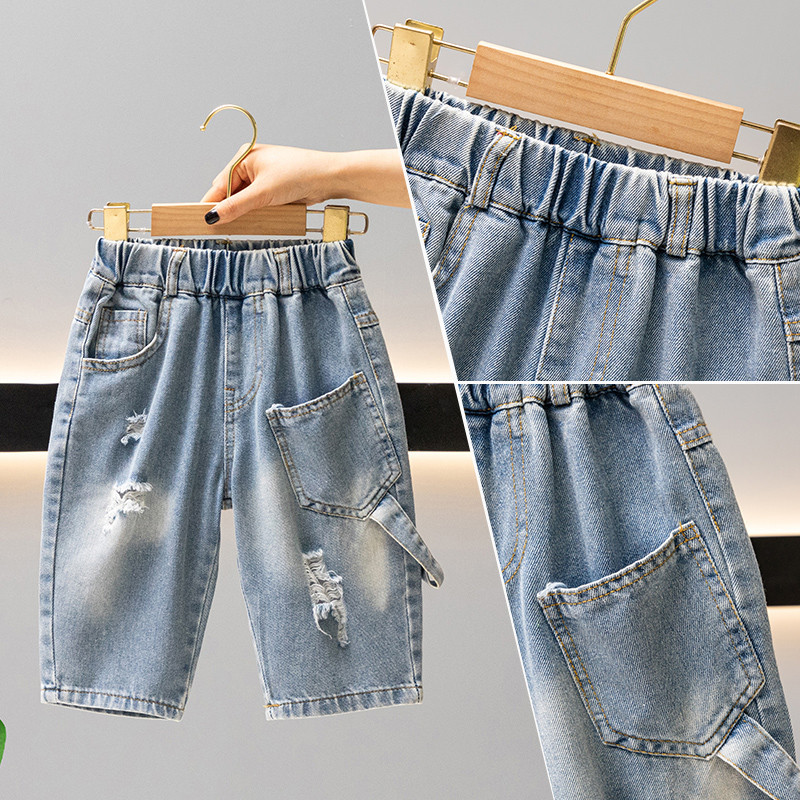 Ljetne traperice za dječake Big Hole Boy Jeans Dječje ležerne traper kratke hlače za djecu Odjeća za malu djecu za dječake