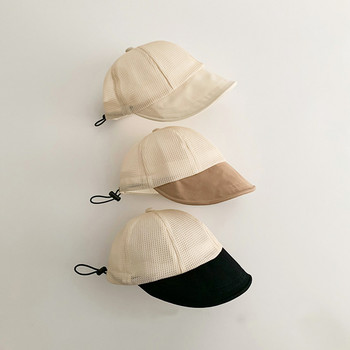 Винтидж детски шапки Деним Сини бебешки слънчеви шапки Летни пролетни регулируеми детски бейзболни шапки за момичета Момчета Аксесоари 1-3 години