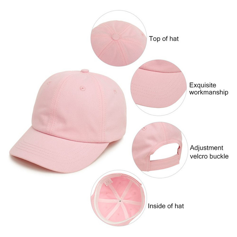 Vaikiška beisbolo kepurė vasaros lauko kepurė mažyliui laisvalaikio medvilninė reguliuojama paplūdimio kepurė Apsauga nuo saulės berniukams, mergaitėms nuo 8 iki 5 metų