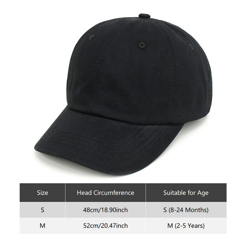 Vaikiška beisbolo kepurė vasaros lauko kepurė mažyliui laisvalaikio medvilninė reguliuojama paplūdimio kepurė Apsauga nuo saulės berniukams, mergaitėms nuo 8 iki 5 metų