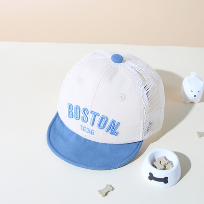 Korea Letter Beebi Pesapallimüts Suvine Õues Hingav Beebi Poiste Tüdrukutele Päikesemüts Võrgusilmast Väikelaste Laste Snapback Mütsi Kapott