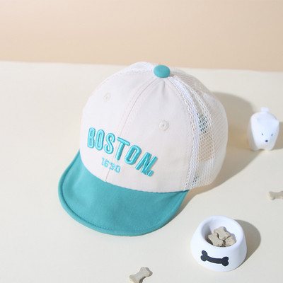 Korea Letter Beebi Pesapallimüts Suvine Õues Hingav Beebi Poiste Tüdrukutele Päikesemüts Võrgusilmast Väikelaste Laste Snapback Mütsi Kapott