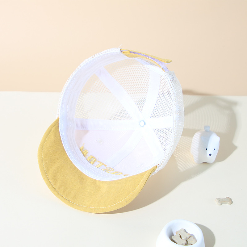 Korea Letter Beebi Pesapallimüts Suvine Õues Hingav Beebi Poiste Tüdrukutele Päikesemüts Võrgusilmast Väikelaste Laste Snapback Mütsi Kapott