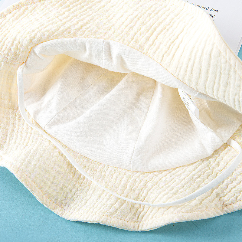 Korejski dječji šešir s kantom, slatki medvjed, dojenčad, mala panama, ribarska kapa, ljetna mekana pamučna gaza, dječja, dječačka, djevojčica, šeširi za sunčanje 1-3 godine