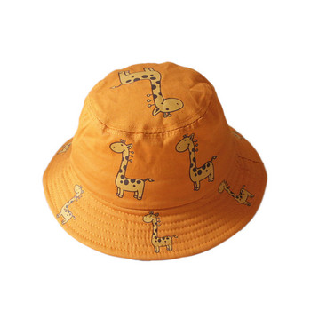 2020-02-10 Lioraitiin Детски шапки-кофи Шапка с анимационен жираф Слънчева шапка Момичета Момчета Шапка за плаж на открито Къмпинг Шапка за риболов Панама Шапка