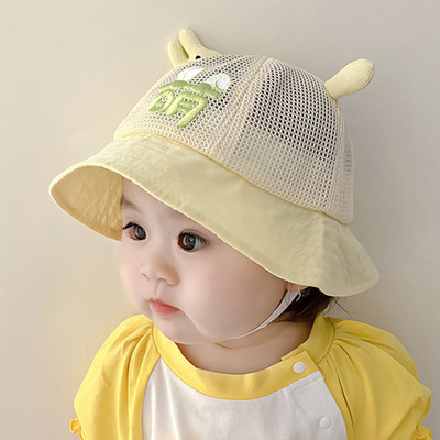 Bērniem regulējama zoda siksna sauļošanās cepures vasaras pavasara saules cepure Jauka multfilma āra zēnu cepures bērniem vecumā no 48 mazām meitenēm