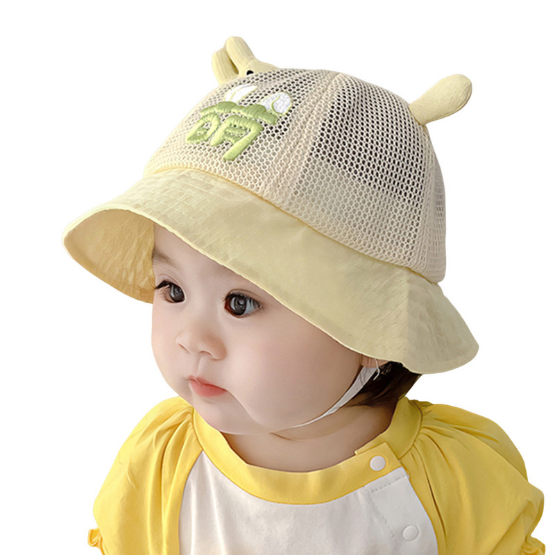 Bērniem regulējama zoda siksna sauļošanās cepures vasaras pavasara saules cepure Jauka multfilma āra zēnu cepures bērniem vecumā no 48 mazām meitenēm