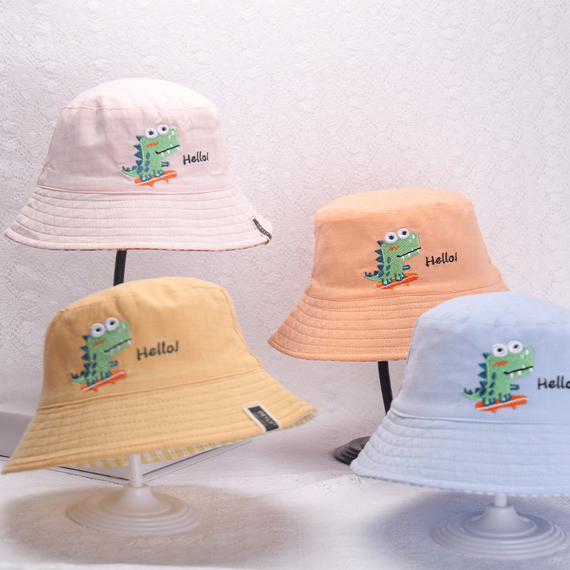 Vaikų kepurė mergaičių berniukų pavasario rudens lauko šešėliai animacinių filmų dinozaurų kepurė nuo saulės