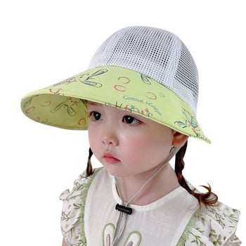 Новородено бебе Унисекс щампа Лято Есен Цвете Регулируема шапка за слънце Бебешка шапка Mariners