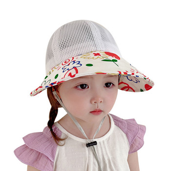 Νεογέννητο μωρό μωρό Unisex Εκτύπωση Καλοκαιρινό Φθινοπωρινό Λουλούδι Ρυθμιζόμενο σετ Καπέλο και Γάντι για Μικρό Καπέλο