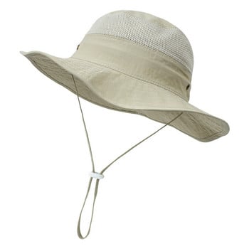 Детска шапка за слънце с широка периферия UPF 50+ Защитна шапка за малки деца, момчета, момичета, регулируема шапка с кофа, комплекти ръкавици и шапки за момчета