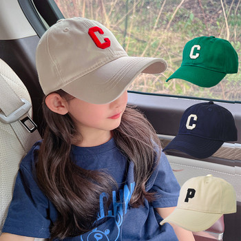 Παιδικά καπέλα Νέο αθλητικό καπέλο μπέιζμπολ για εξωτερικούς χώρους Άνοιξη καλοκαιρινά γράμματα κεντημένα ρυθμιζόμενα μωρά κορίτσια αγόρια Καπέλα χιπ χοπ καπέλο