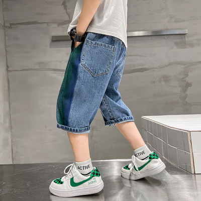 Vasariniai džinsai berniukams Patchwork džinsai berniukams Naujausi vaikiški džinsai laisvalaikio stiliaus drabužiai berniukams 6 8 10 12 14