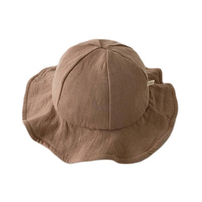 Ljetni dječji šeširi Ribarski šeširi Karirani točkasti dječji dječaci Djevojčice Šešir za sunčanje Vanjski UV šešir s kantom Dječja panama kapa za sunčanje 0-2 godine