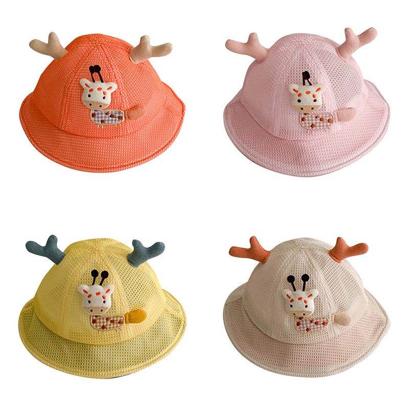 Dječji šeširi za sunčanje s podesivim remenčićem za bradu Ljeto, proljeće, šešir za sunčanje, slatki šešir za plažu s crtićima, šešir za dječake