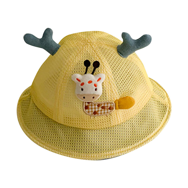 Dječji šeširi za sunčanje s podesivim remenčićem za bradu Ljeto, proljeće, šešir za sunčanje, slatki šešir za plažu s crtićima, šešir za dječake