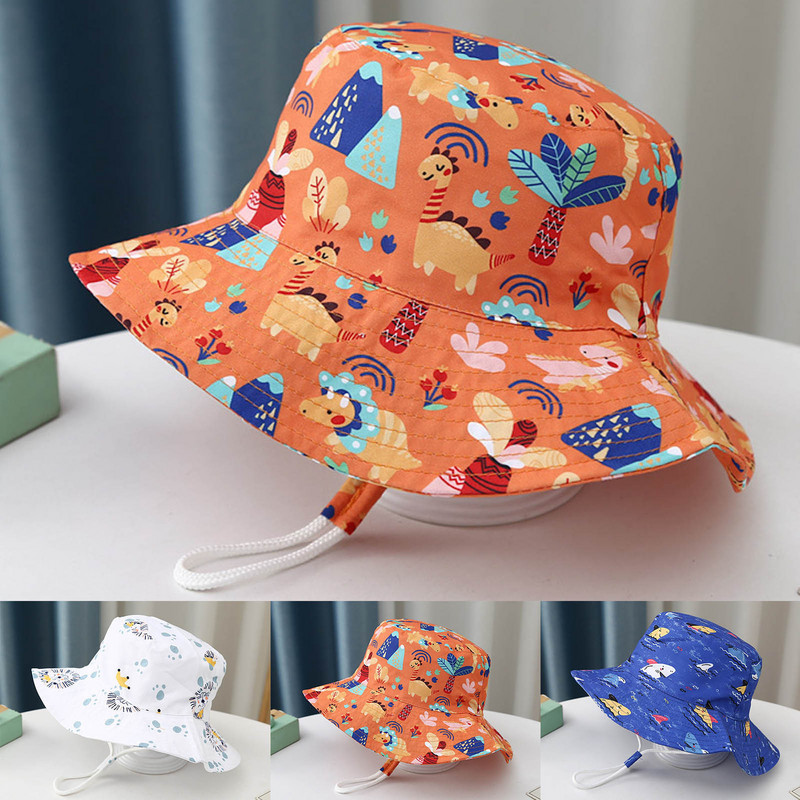 Dječja kapa Djevojčice Dječaci Proljeće Jesen Vanjska sjenila Crtani dinosaurus Šešir za zaštitu od sunca Ribarski šešir