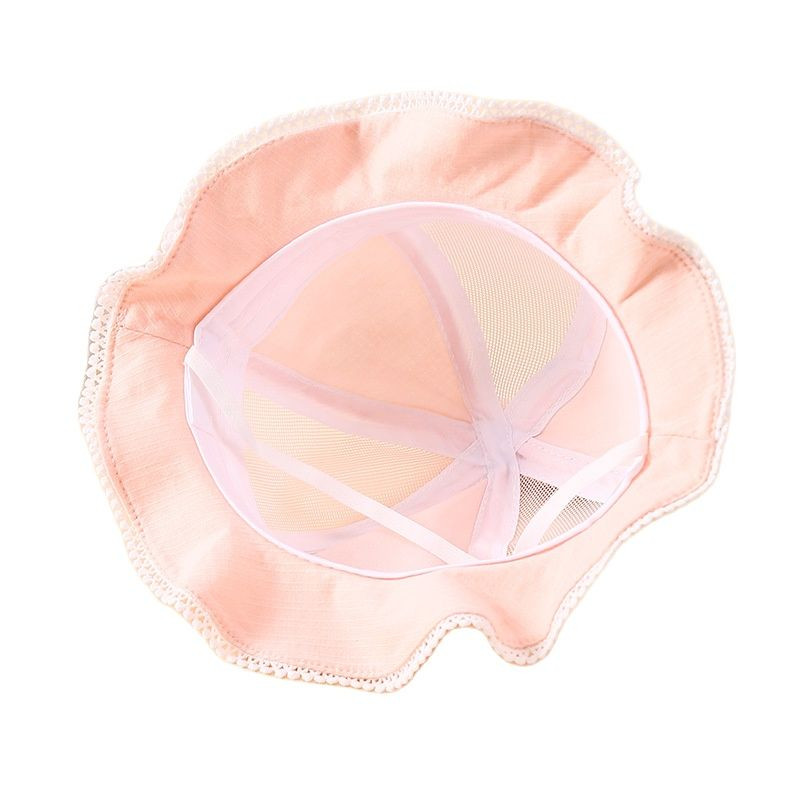 Nova ljetna ribička kapa za djevojčice Šešir za umivaonik s mašnom u obliku jagode Prozračna mrežasta kapa za sunčanje Pamučna kapa za novorođenčad