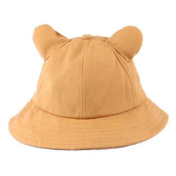Детска шапка за слънце Summer Breathe Beach Solid Cap Hat Baby Bucket Детска шапка Tea Party Шапки Детска тъмносиня детска шапка