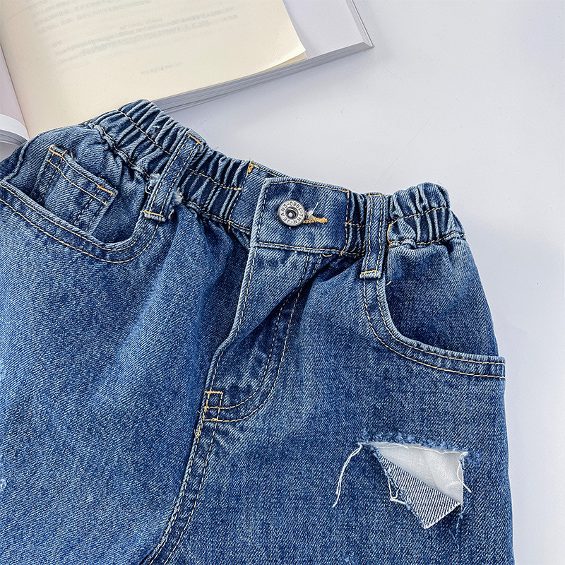 1–9-aastased väikelapsed, poisid, lühikesed püksid Chick Holes, teksapüksid, lühikesed püksid, lapsed, teksad, lasteriided, moerõivad, suurus 90–140