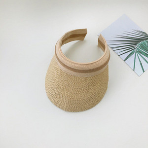 Modni dječji šeširi za sunce za dječake Prazan gornji vizir Šešir sa šiljkom Kapa za zaštitu od sunca na plaži na otvorenom Ljetni slamnati šešir za dječake