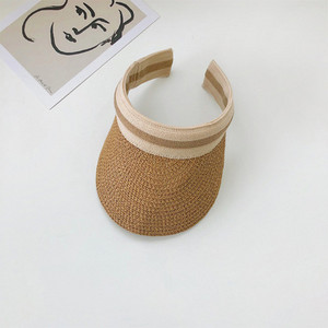 Modni dječji šeširi za sunce za dječake Prazan gornji vizir Šešir sa šiljkom Kapa za zaštitu od sunca na plaži na otvorenom Ljetni slamnati šešir za dječake