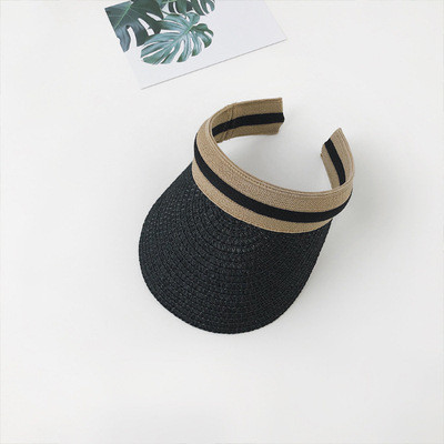 Modni dječji šeširi za sunce za dječake Prazan gornji vizir Šešir sa šiljkom Kapa za zaštitu od sunca na plaži na otvorenom Ljetni slamnati šešir za dječake