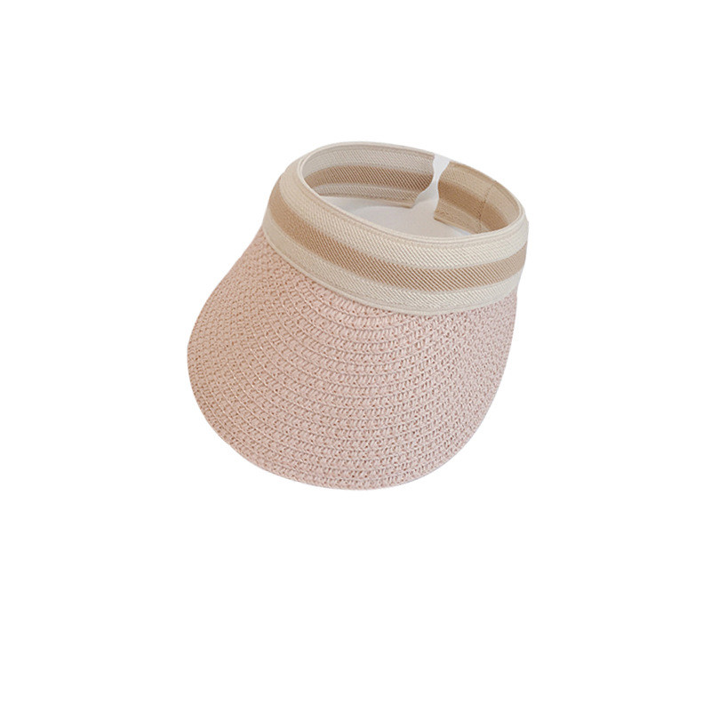 Modni dječji šeširi za sunce za dječake Prazan gornji vizir Šešir sa šiljkom Kapa za zaštitu od sunca na plaži na otvorenom Ljetni slamnati šešir za dječake