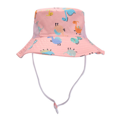 Bērnu cepure meitenes zēni pavasara rudens āra ēna multfilma Dinozaurs sauļošanās cepure Zvejnieka cepure