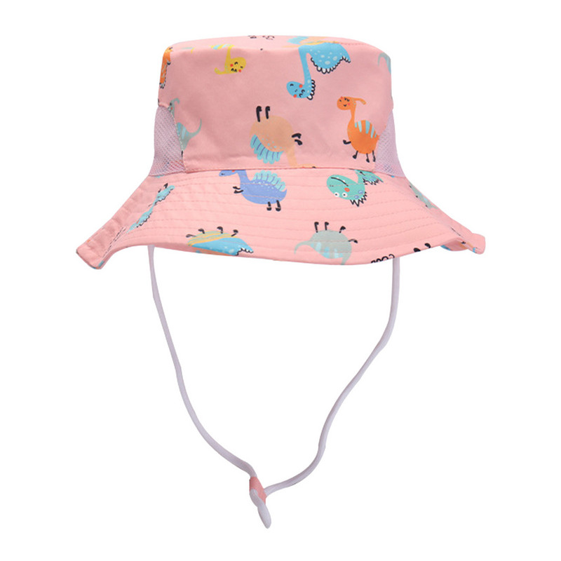 Bērnu cepure meitenes zēni pavasara rudens āra ēna multfilma Dinozaurs sauļošanās cepure Zvejnieka cepure