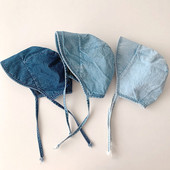 6M-2Y Nove kape s šeširom od trapera Proljeće Jesen Dvorska kapa za djevojčice Dječake Podesive kape s kapama za dojenčad Korejski stil Dječje kape na vezanje