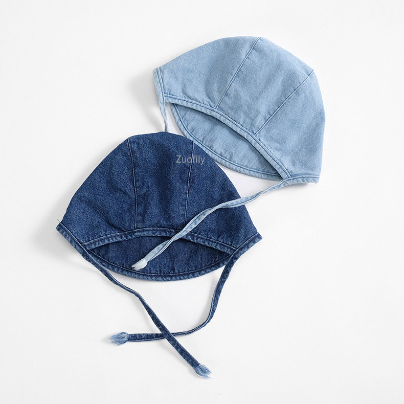 6M-2Y Nove kape s šeširom od trapera Proljeće Jesen Dvorska kapa za djevojčice Dječake Podesive kape s kapama za dojenčad Korejski stil Dječje kape na vezanje