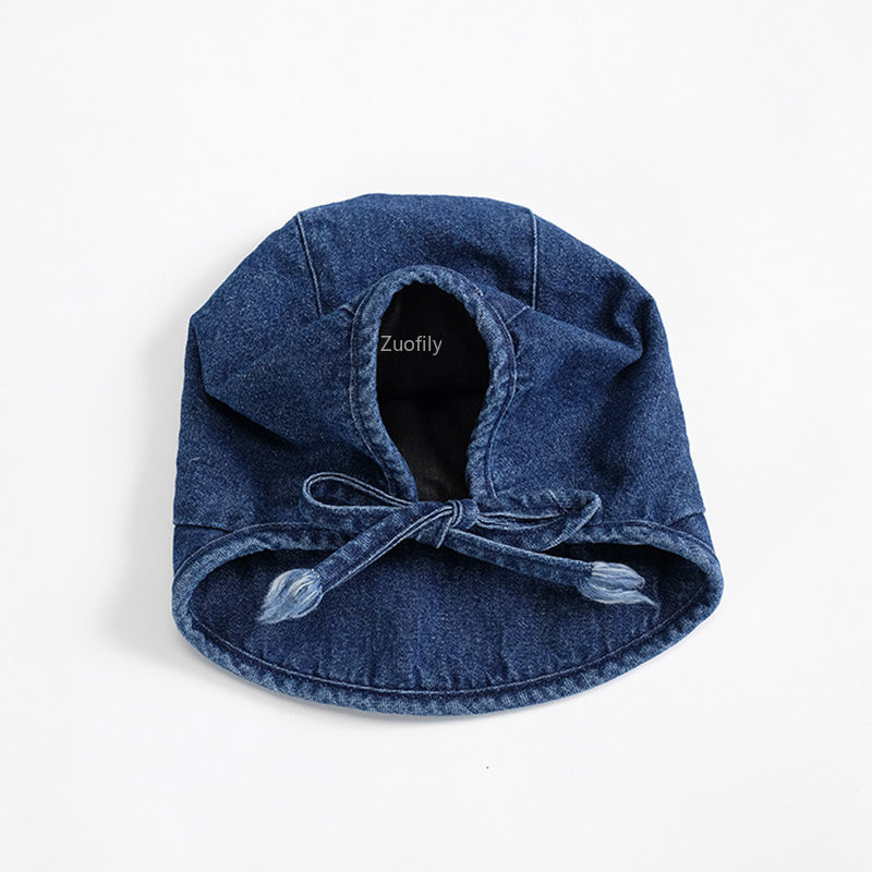 6M-2Y Nove kape s šeširom od trapera Proljeće Jesen Dvorska kapa za djevojčice Dječake Podesive kape s kapama za dojenčad Korejski stil Dječje kape na vezanje