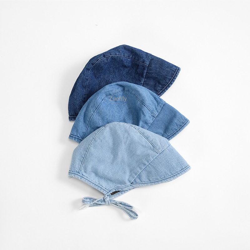 6M-2Y Nove kape s šeširom od trapera Proljeće Jesen Dvorska kapa za djevojčice Dječake Podesive kape s kapama za dojenčad Korejski stil Dječje kape na vezanje