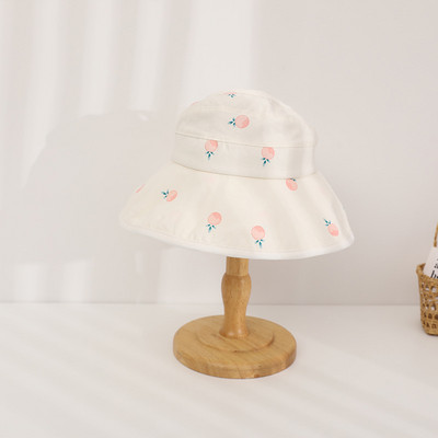 Novorođenčad, dojenčad, uniseks Ljeto, jesen, šešir s cvijećem, podesiva kapa za sunce, djevojčica Ht