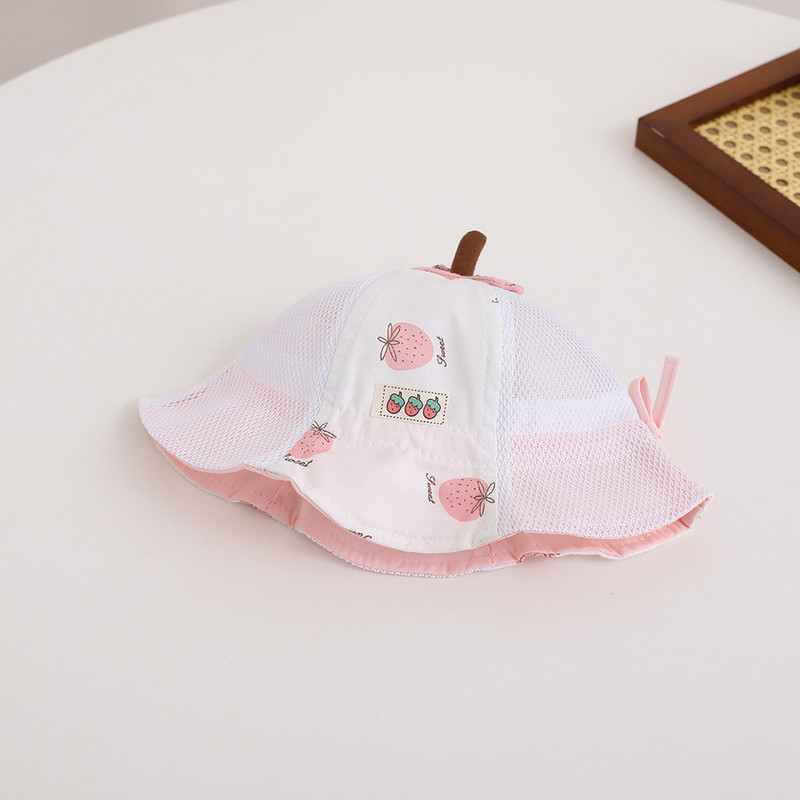 6-18 hónapos baba sapka tavaszi nyári vékony napsapka újszülött gyerek sapkák hálós fiúk és lányok aranyos napvédő halász sapkák