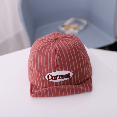 Slatka dječja bejzbol kapa sa slovima Proljeće Ljeto Mekana pamučna prugasta kapa za plažu na otvorenom za dječake Kawaii šešir za malu djecu