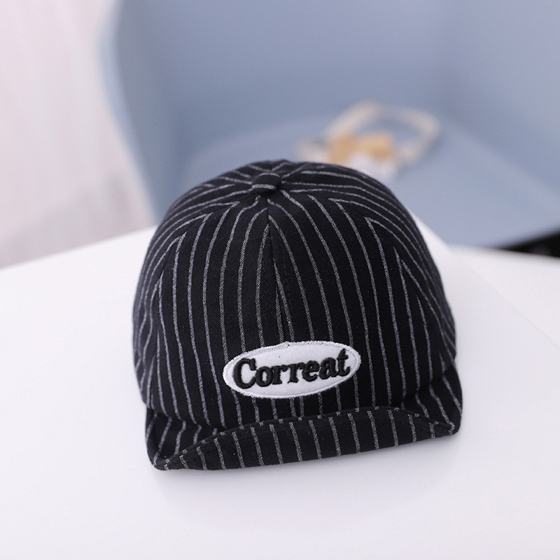 Slatka dječja bejzbol kapa sa slovima Proljeće Ljeto Mekana pamučna prugasta kapa za plažu na otvorenom za dječake Kawaii šešir za malu djecu