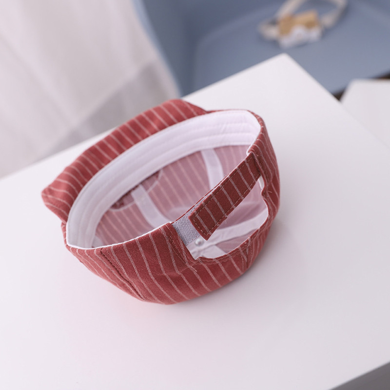 Slatka dječja bejzbol kapa sa slovima Proljeće Ljeto Mekana pamučna prugasta kapa za plažu na otvorenom za dječake Kawaii šešir za malu djecu