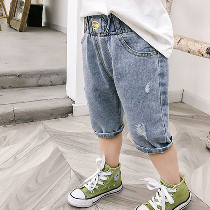 Farmer rövidnadrág gyerek fiúnak nyári szakadt farmer rövid gyerek alkalmi világoskék tömör farmer nadrág gyerek farmer nadrág gyerekeknek