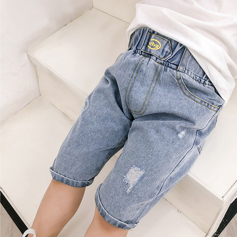 Farmer rövidnadrág gyerek fiúnak nyári szakadt farmer rövid gyerek alkalmi világoskék tömör farmer nadrág gyerek farmer nadrág gyerekeknek