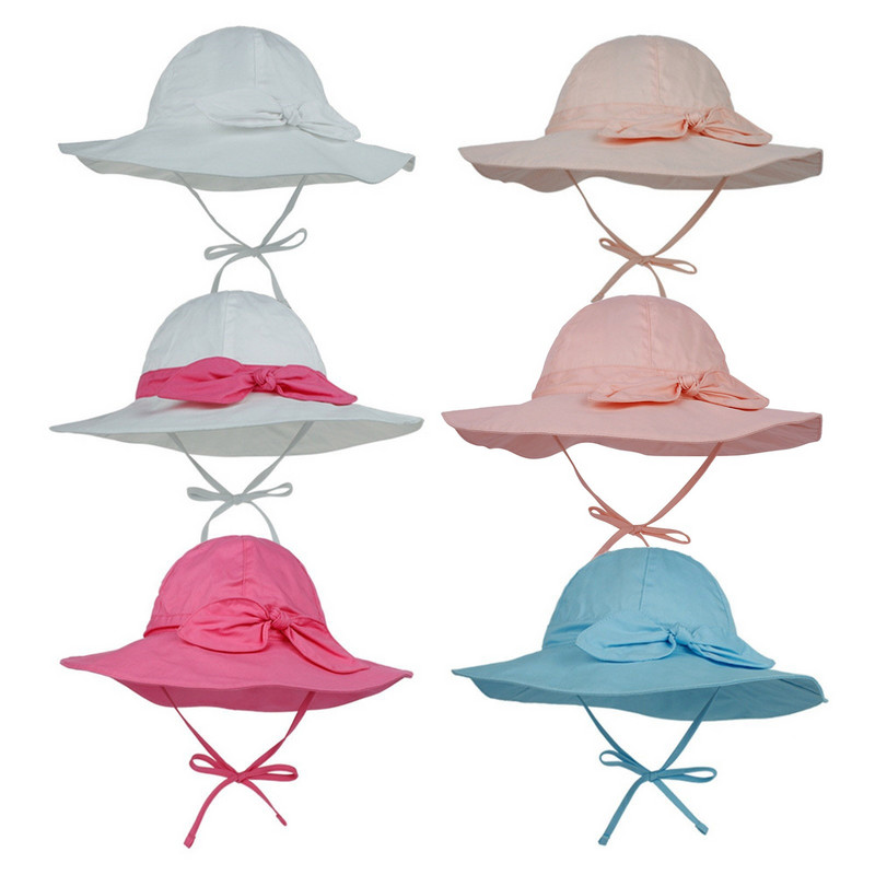 Dječji čvrsti šešir za sunčanje sa širokim obodom UPF 50+ zaštitna kapa za malu djecu, dječake, djevojčice, podesiva mašna, dječja leđa, dječji set bubnjeva s hi hatom