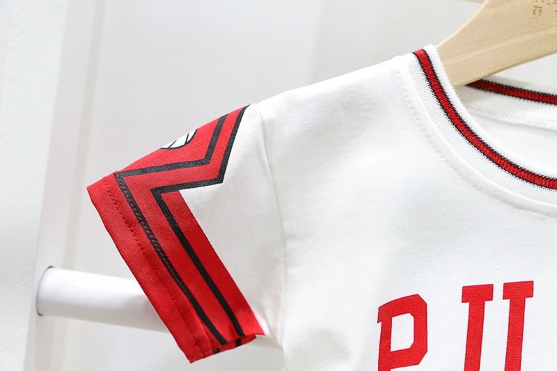 Kūdikių berniukų drabužių rinkinys Sportinė apranga Krepšinio rinkinys Nr.23 Vasaros vaikiškas sportinis kostiumas kūdikiams, berniukams, drabužiai 12 3 4 metai