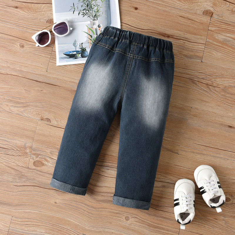 Berniukams Medvilniniai Džinsai Kelnės 2-6 metų vaikams Vaikai Pavasaris Ruduo Plonesnis Džinsas Priežastys Kelnės Vaikiški Drabužiai